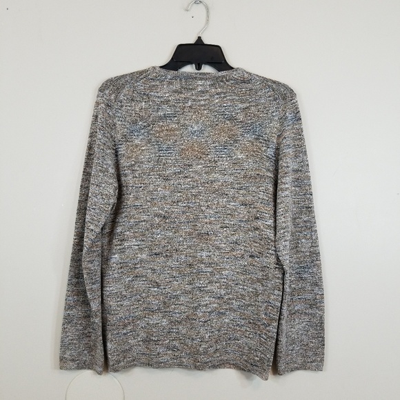 Zara Men Crewneck Grey Brwon Sweater - Picture 2 of 4